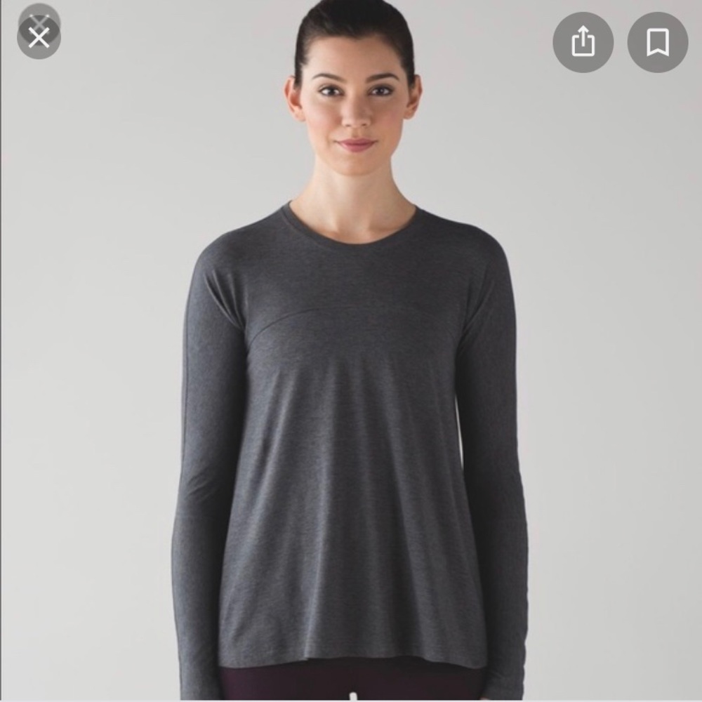 LULU LEMON ARCADIA LS in heather grey
